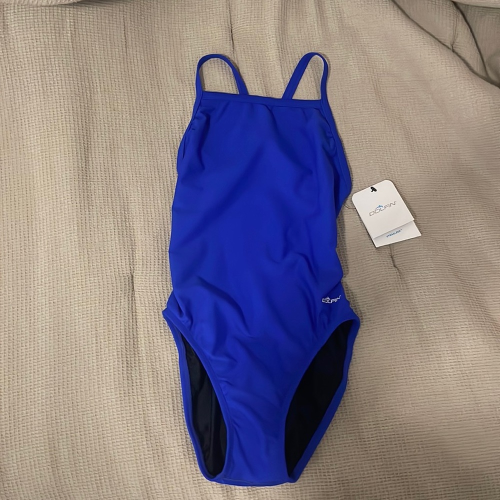 Royal blue DOLFIN one piece swimsuit